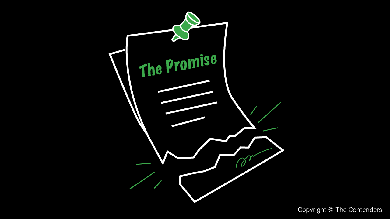 The price of broken promises.