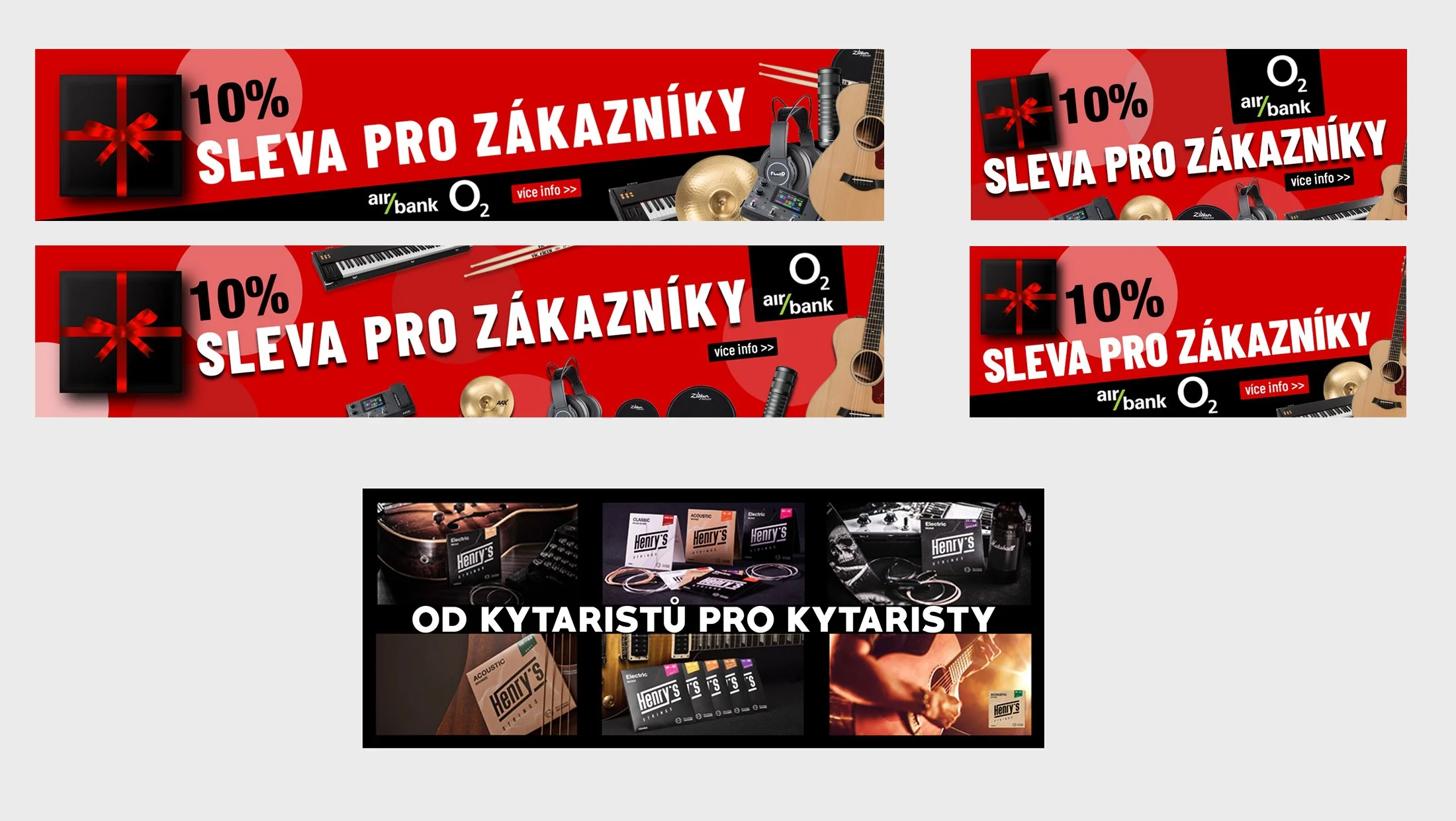 Henry's Strings Social Media Ads and video Mock Up