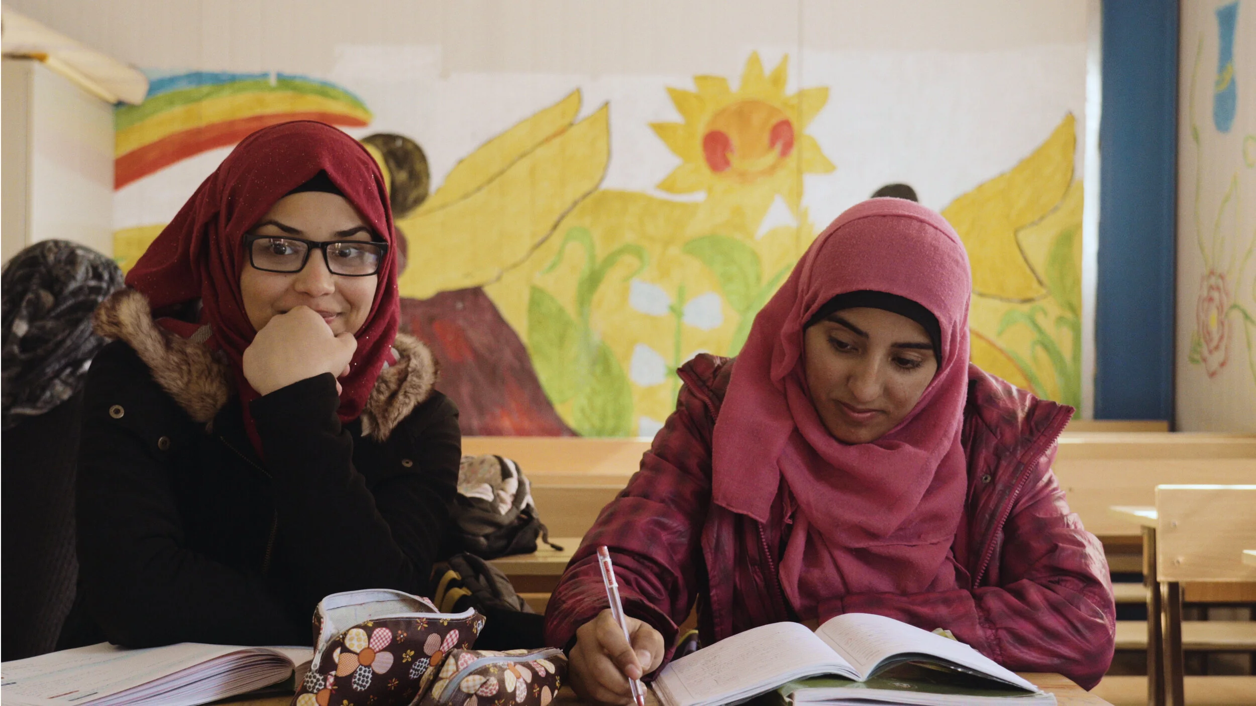  Hannan and Bodoor met in the Azraq camp when they were in ninth grade and have been inseparable ever since. Their friendship and unwavering support for each other has carried them through the hardships, disappointments, and challenges of the refugee