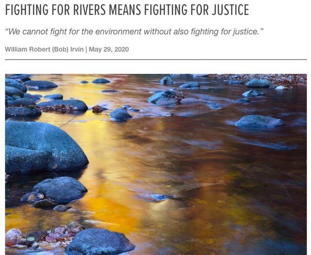 &quot;We cannot fight for the environment without also fighting for justice.&quot; ~ William (Bob) Irvin, President of American Rivers 
#AmericanRivers #ecoAction #AWLN #southriverunites #SRWA #southriverga #EJ #BLM #EnvironmentalJustice
https://www.