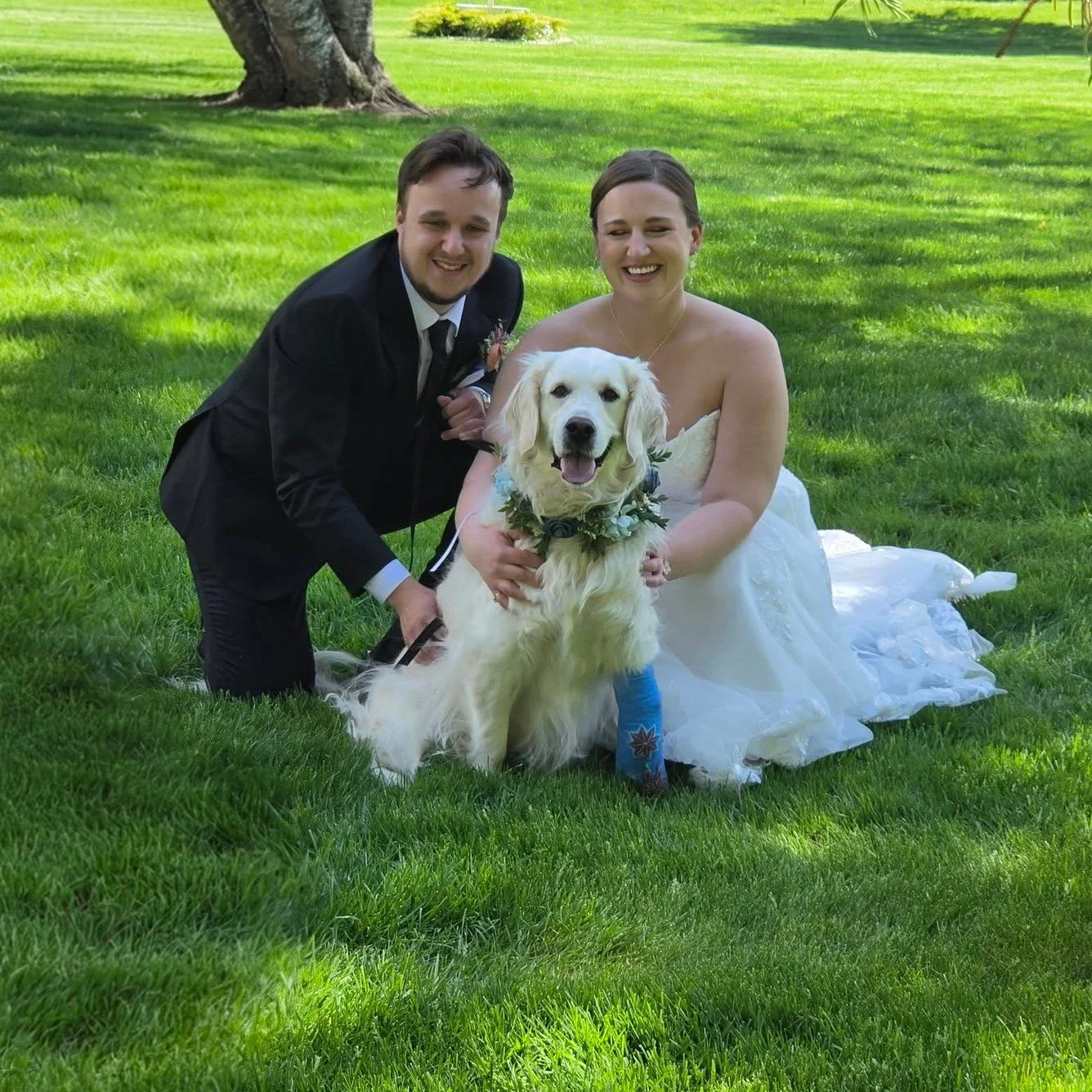 "I do, too!"🐾💍
Did you know we do weddings? Our Canine Chaperone service makes sure that your dog is comfortable, ready to go, and looking at the camera for pictures at weddings, photo shoots, reunions, or any other event where you want y