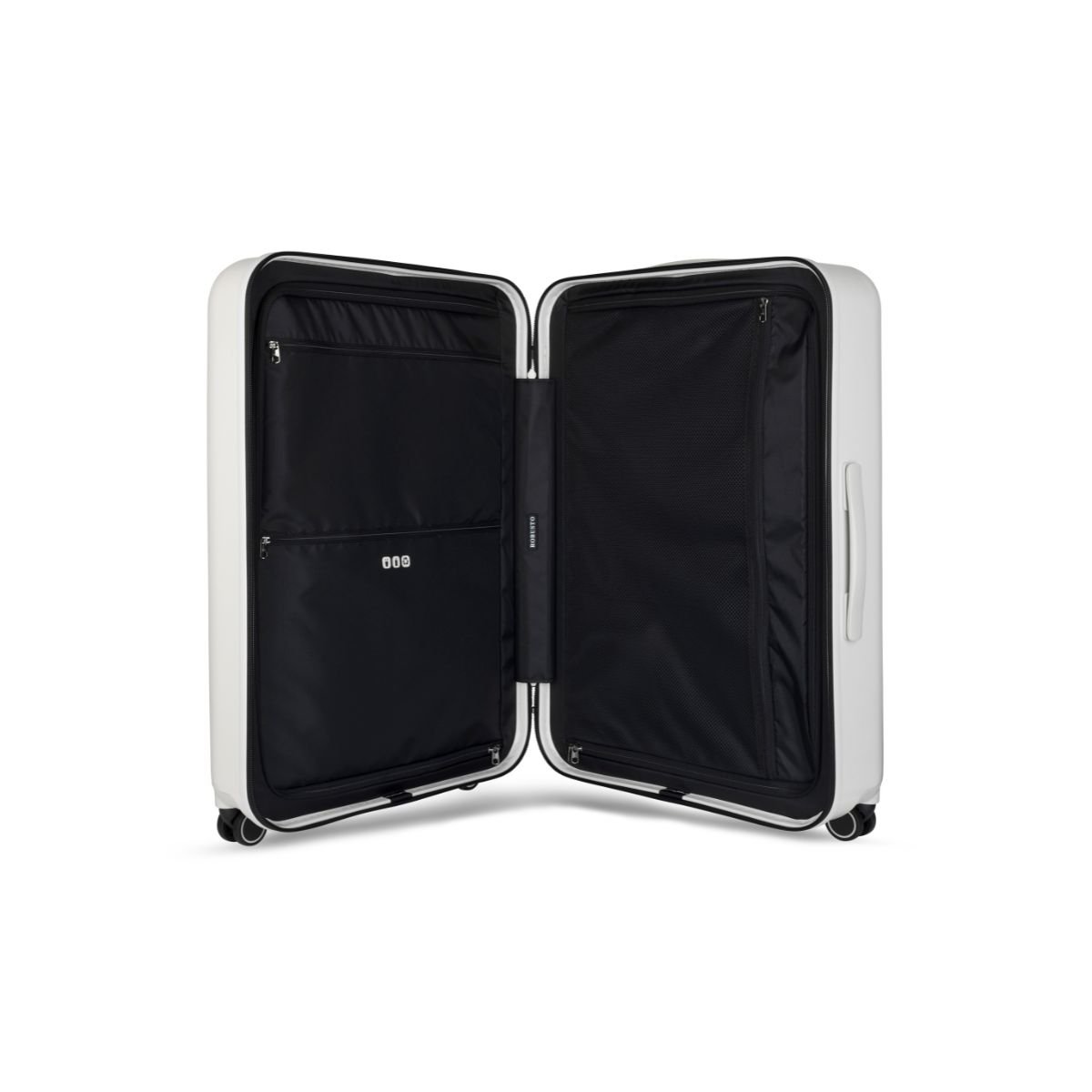 Ultima Ivory White Large Suitcase | Robusto Luggage & Suitcases