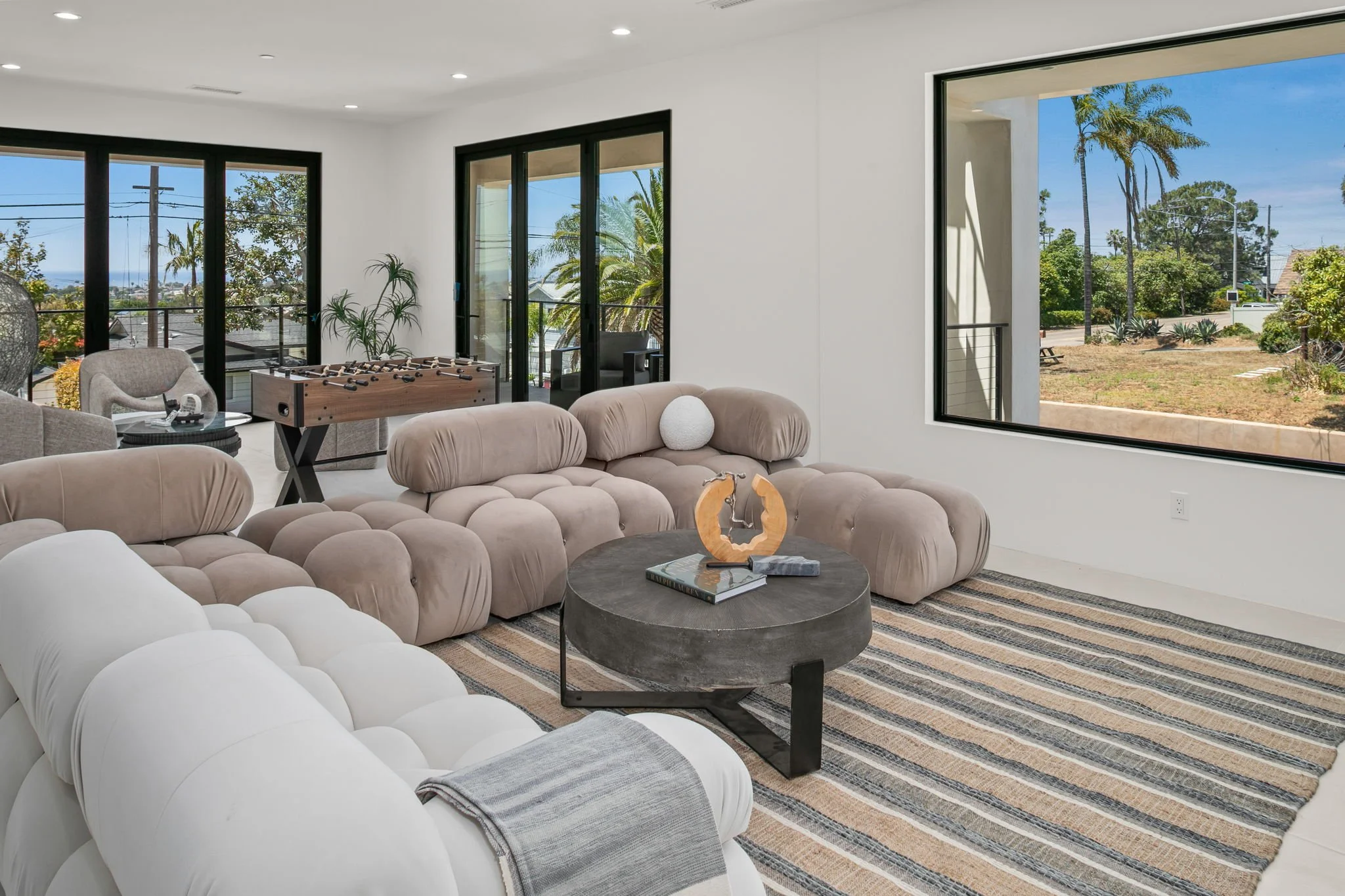 Bright paint in a contemporary home