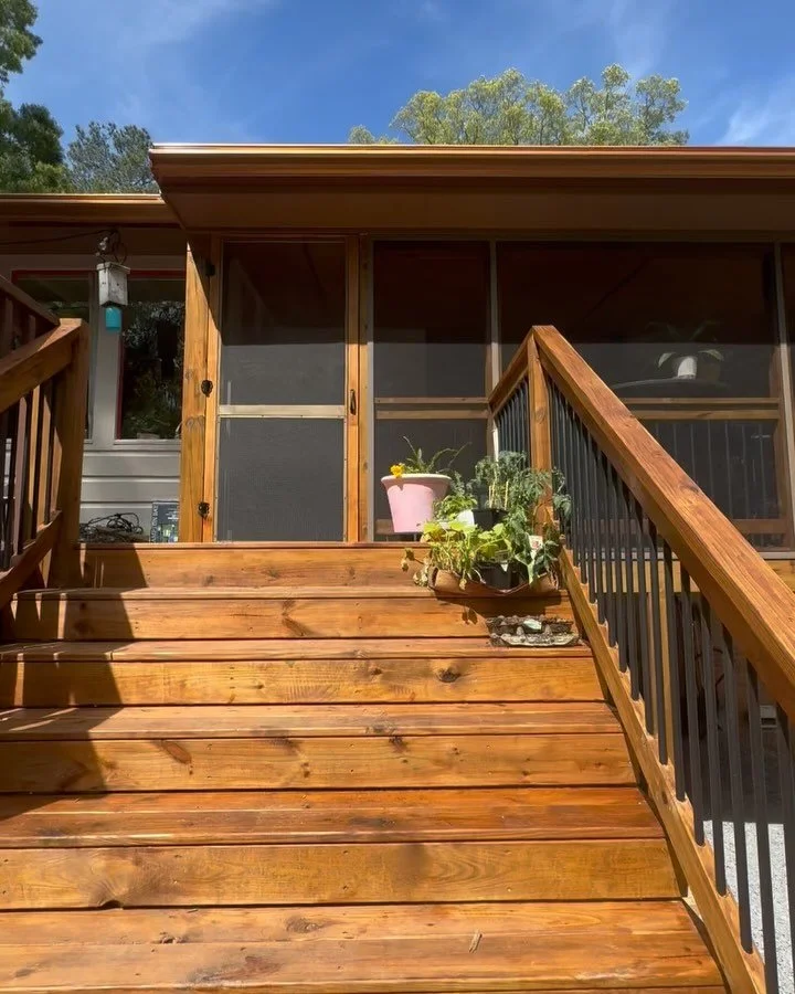 Wrapped up this beautiful screened-in deck addition for a great client, real estate pro, and friend. We brought their vision to life with:
	&bull;	French doors for a seamless indoor-outdoor flow
	&bull;	Electrical setup ready for a mounted TV
	&bull;