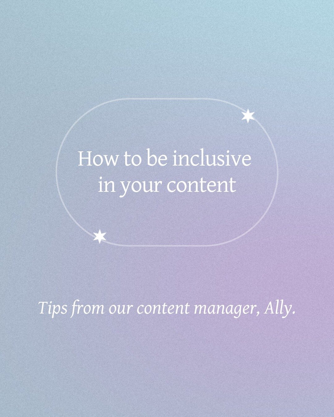 Have you ever checked-in with your content to see if it's inclusive of non-hearing or non-seeing communities? ⁠
⁠
Instagram has so many built-in features ready to go, making it easier than ever to have content that can be enjoyed by all!⁠
👉🏼Swipe t