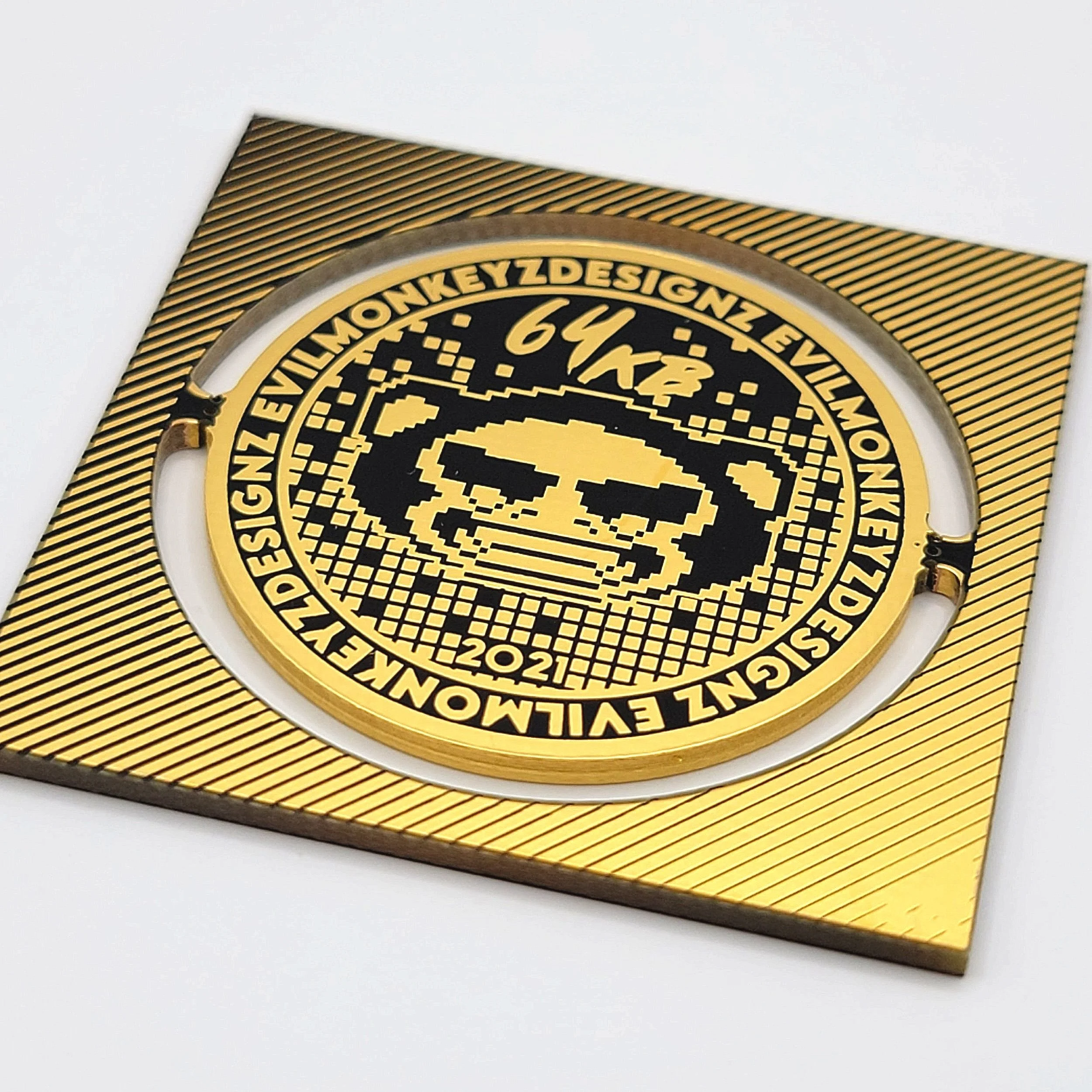 Copper Round 1 Oz .999 Fine - Bitcoin Anonymous Mint (Bullion, Collectible)  Copper Coins