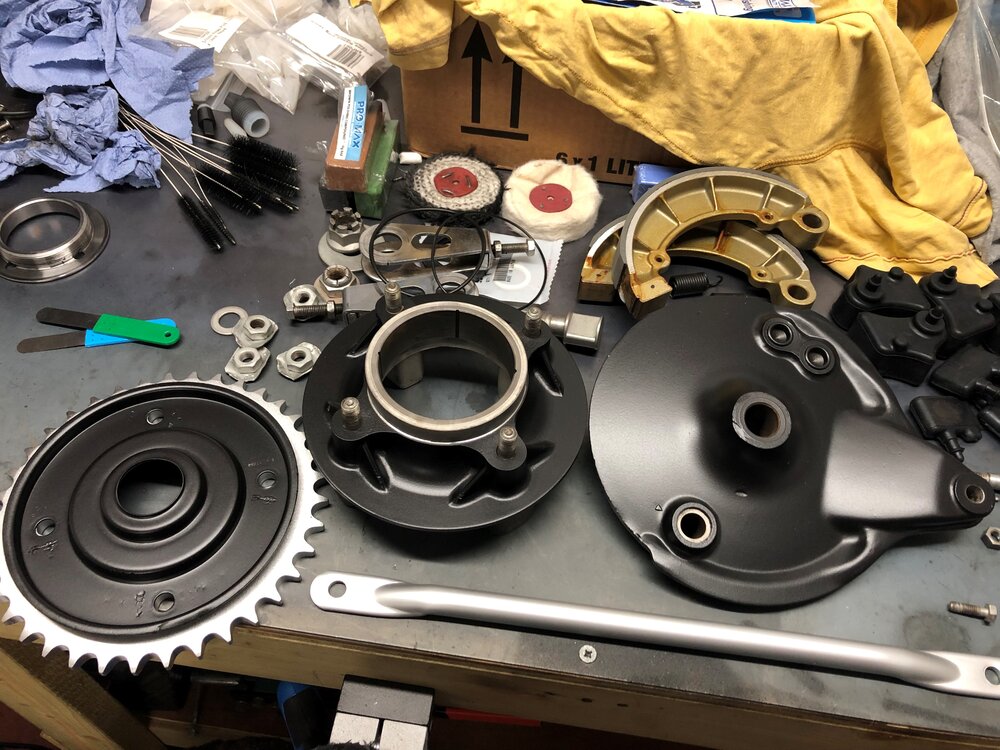 Mable Honda CB550 Cafe Racer rear wheel rebuild parts.jpg