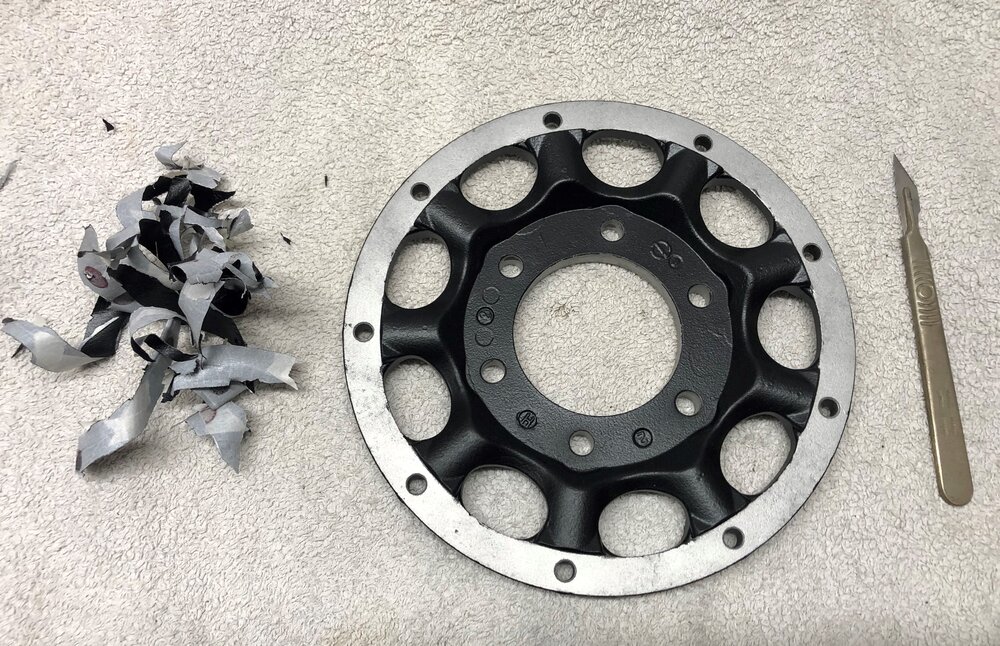 Mable Honda CB550 Cafe Racer spray brake disc rotor mask.jpg