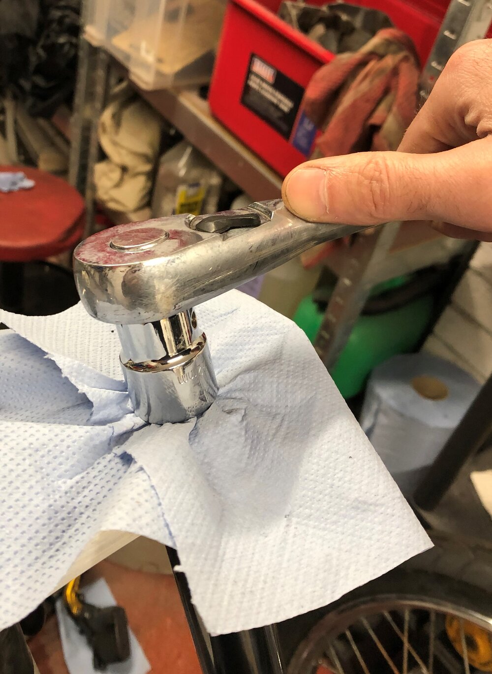 Mable Honda CB550 Cafe Racer front fork rebuild protect billet aluminium cap.jpg