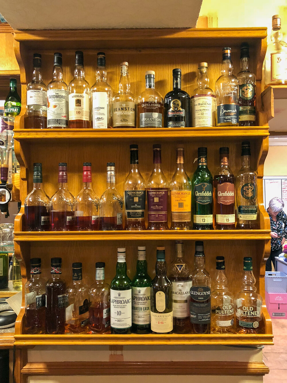 Ride the miles Cullen Bay Hotel whisky selection.jpg
