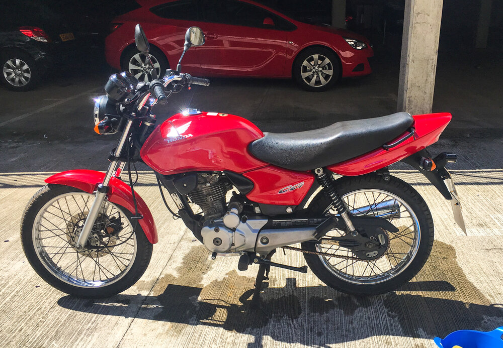 Ride the miles Honda CG125 Red after restore.jpg