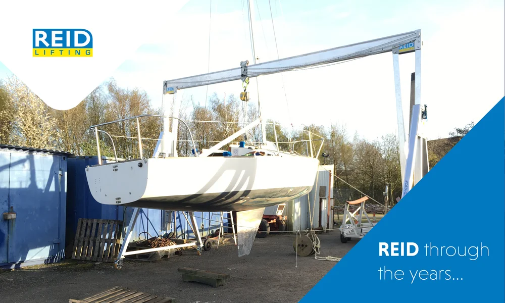 Take a look back at REID with our aluminium mobile gantry and davit ...