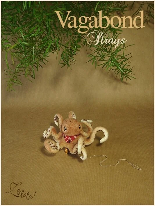 Octopus pull toy ~ "Filibert"