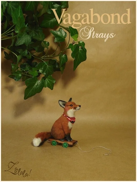 Red Fox pull toy ~ "Saffron"