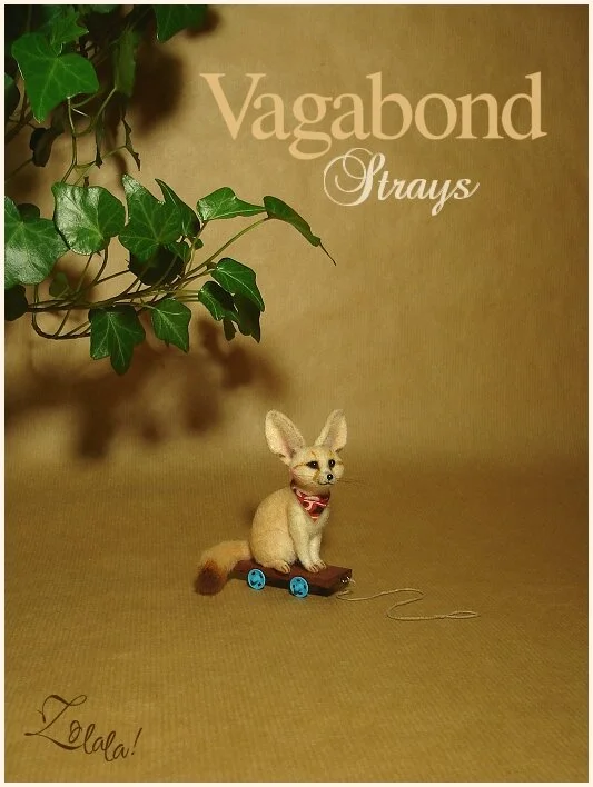Fennec Fox pull toy ~ "Praline"
