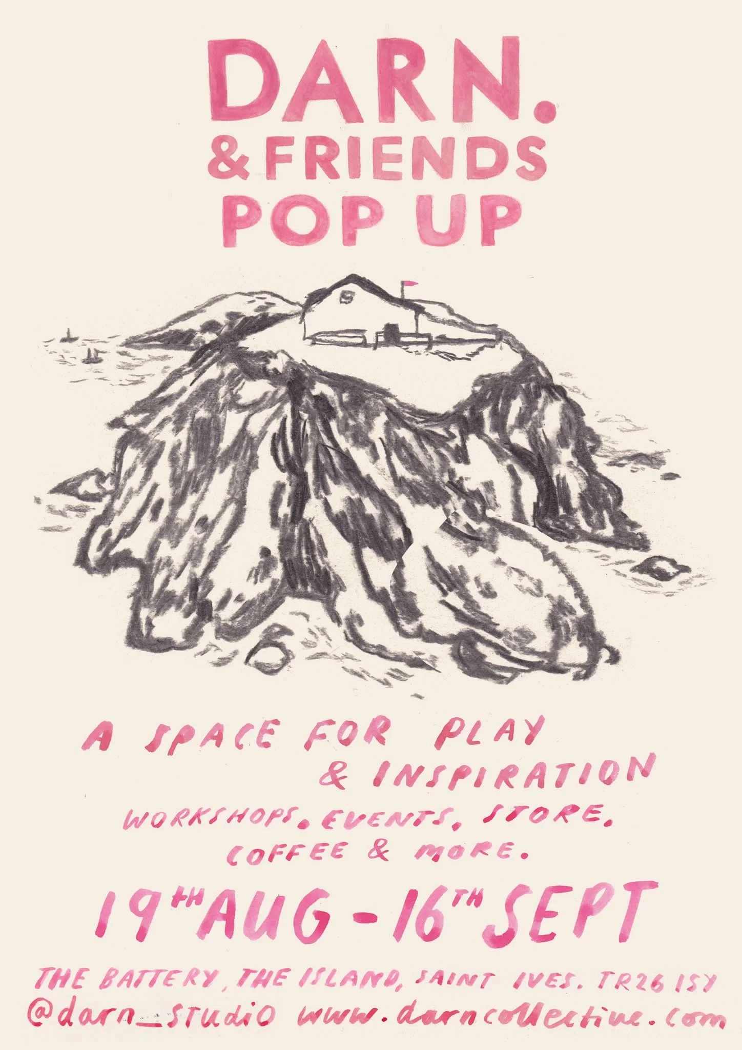 Invitation: DARN &amp; Friends Pop Up, St Ives, Cornwall