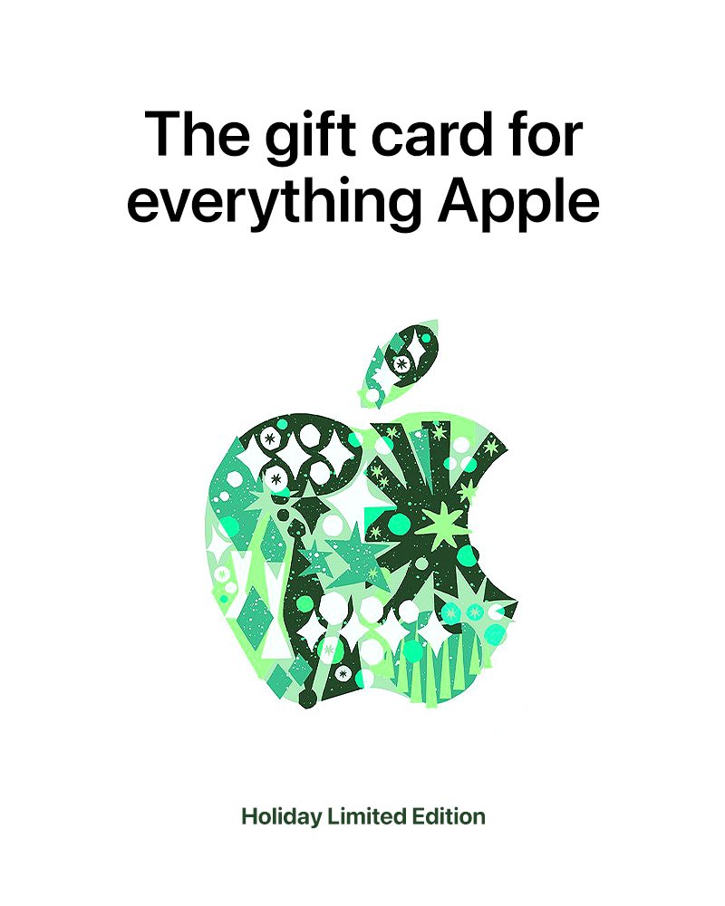 $25 Apple Gift Card Holiday Limited Edition: App Store, Apple