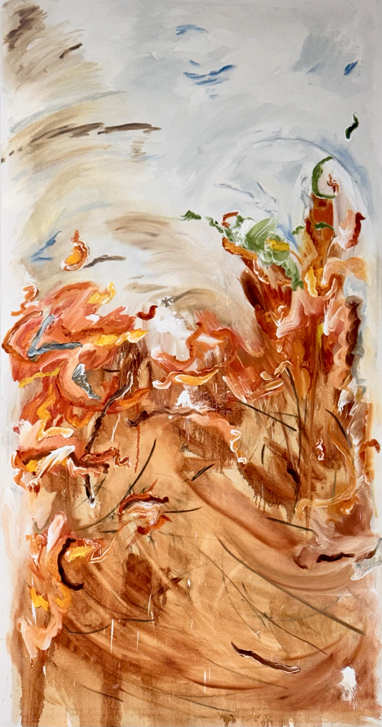 Lo que el fuego se llevó
Oil on Canvas
80x42 in (203.2 x 106.68 cm)
FEP013.2026