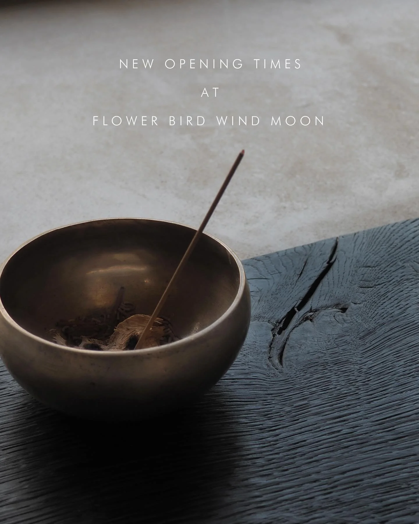 We are changing our opening times for our showroom, flower bird wind moon, for October + November + December.
From this weekend up to Xmas we will be open to visitors on Saturdays only (11am - 4pm) or by appointment on any other days.
If you would li