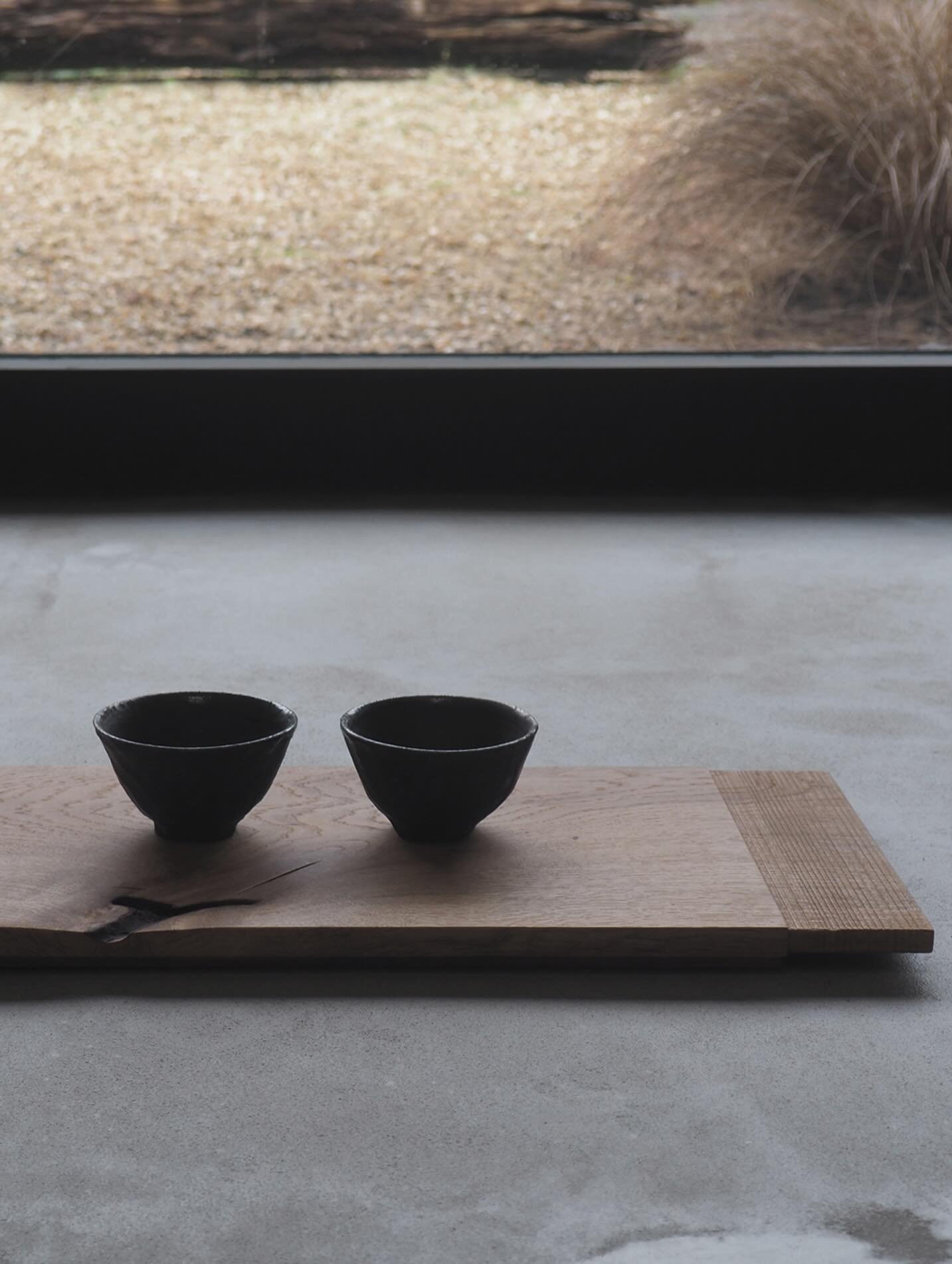 Quiet moments with tea, at flower bird wind moon.

Oak Tray with Sawn Texture 1
Wood-fired Yunomi
Available from our Winter Collection online.