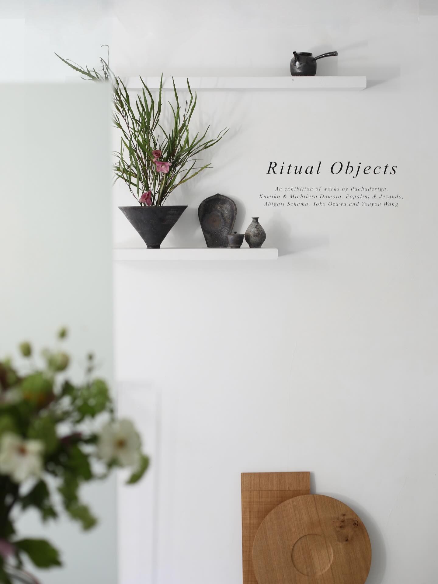 Ritual Objects at Maud &amp; Mabel.
Featuring work by Abigail Schama, Yoko Ozawa, Kumiko and Michihiro Domoto,  Popalini &amp; Jezando, pachadesign and Youyou Wang, the exhibition considers the vessel in its broadest sense: object, gesture, presence.