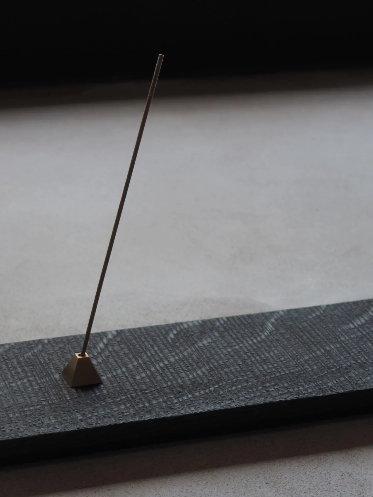 Plinth in Burnt English Oak with sawn texture, featuring beautiful medullary rays. One of the new pieces from our upcoming Autumn Collection available from our online shop this Thursday from 7pm.

Artisan incense and brass pyramid incense holder from
