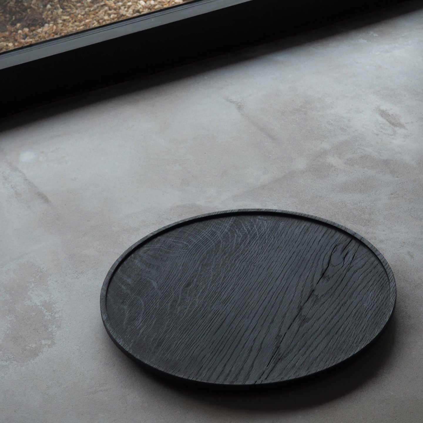 circular burnt oak tray 2