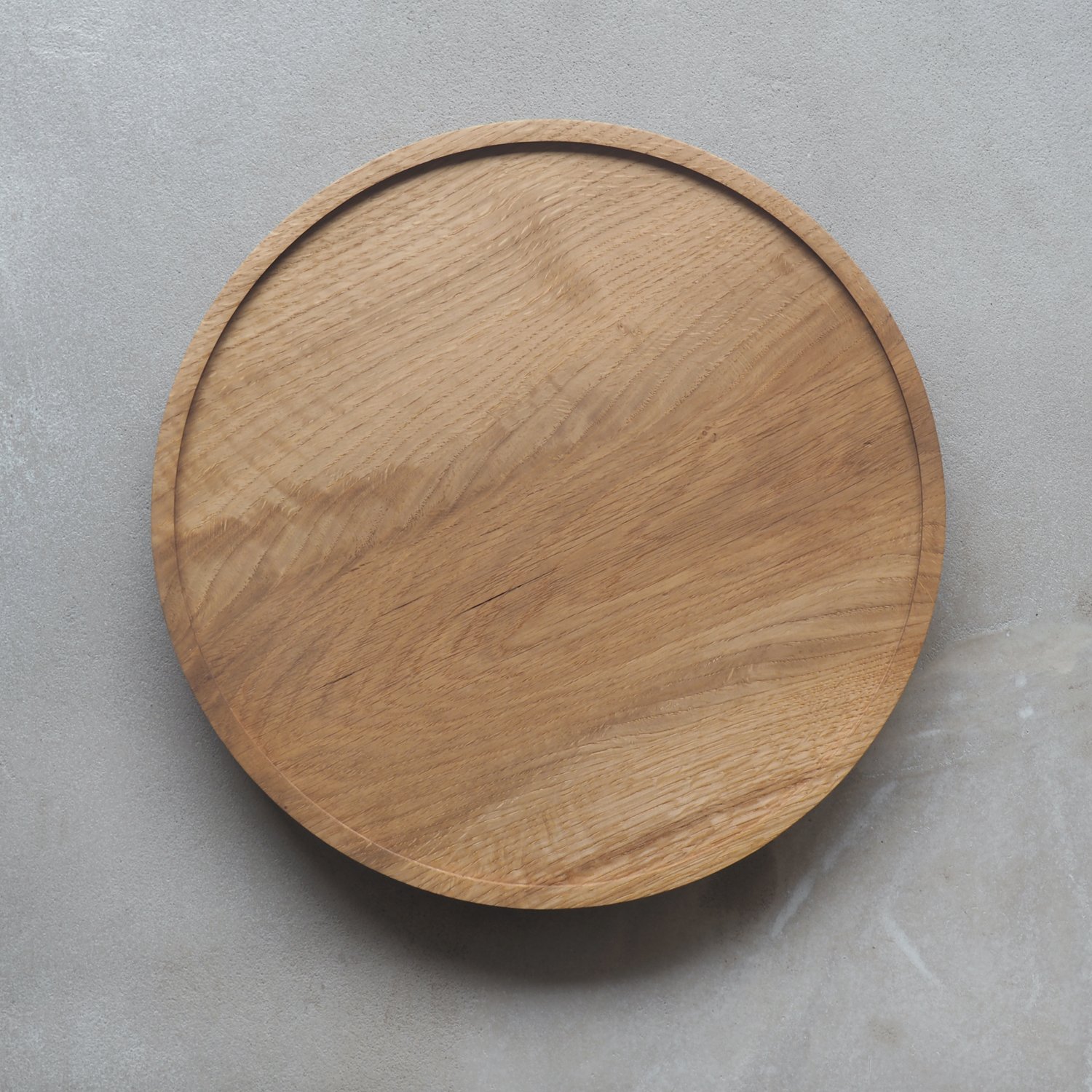 circular oak tray 4