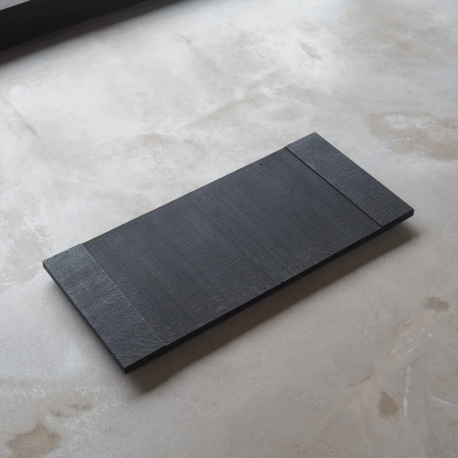 burnt oak tray with sawn texture 3