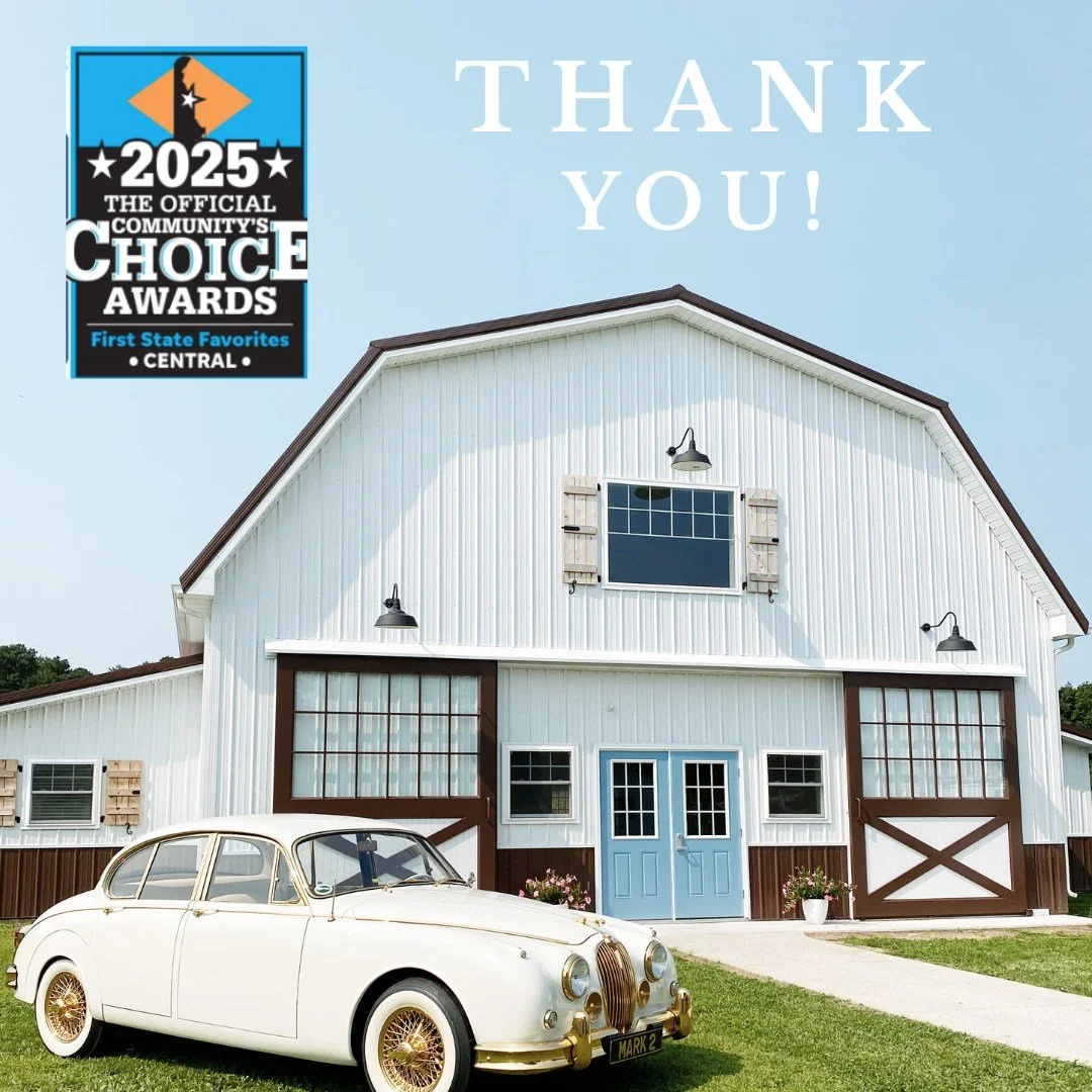 THANK YOU ⭐ We are truly honored that you voted us as the Best Event and Wedding Venue for First State Favorites for the second year in a row. 

Your support allows us to continue bringing concerts, the arts, weddings, and celebrations to Central Del