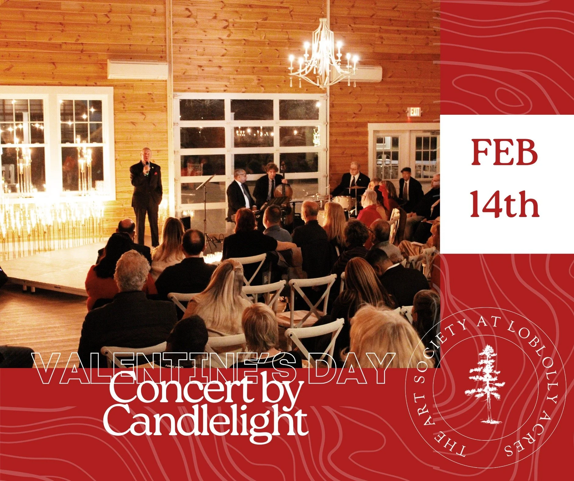 🌹 A Valentine&rsquo;s Evening to Remember at Loblolly Acres 🌹

Join us for an intimate, candlelit concert in our cozy Magnolia Barn featuring OperaDelaware and Rob Swanson &amp; Friends. Celebrate love with live music, fine bites, and desserts&mdas
