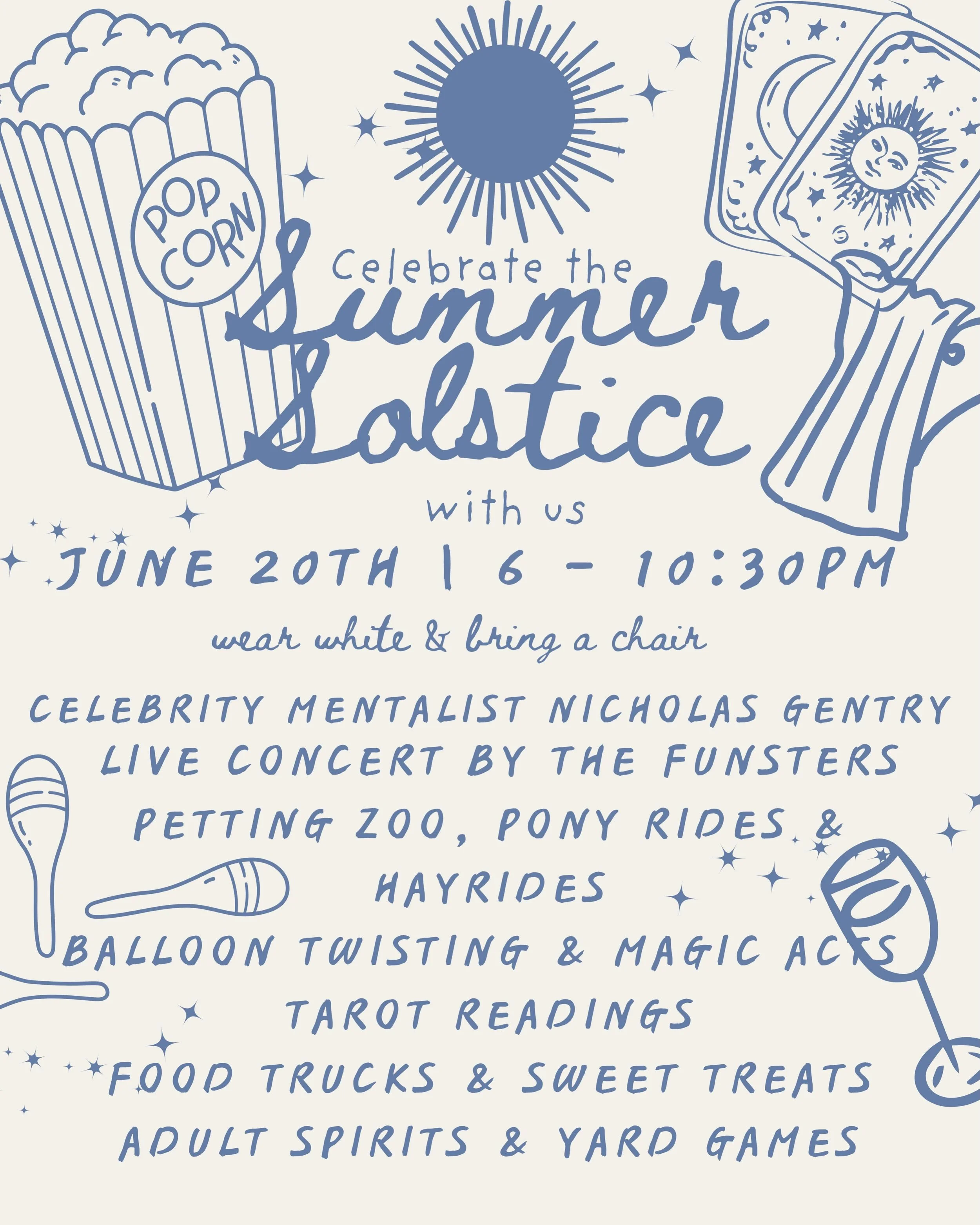Don&rsquo;t miss one of the most magical nights of the season coming THIS SATURDAY
☀️ One Night Only &mdash; Summer Solstice Circus + The Funsters Concert! 🎪🎸
The longest day of the year deserves the biggest celebration of the summer!
THIS Saturday