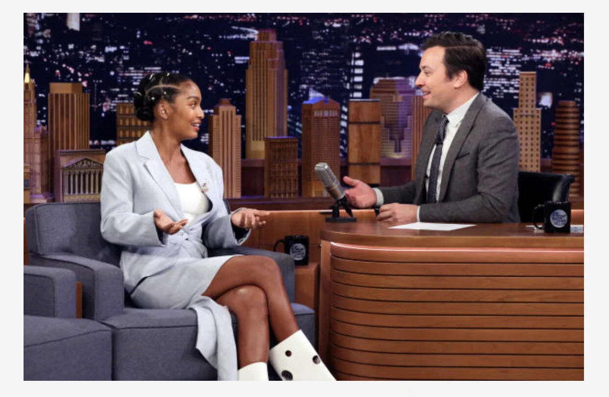 Yara Shahidi in Off-White for Jimmy Fallon Appearance 