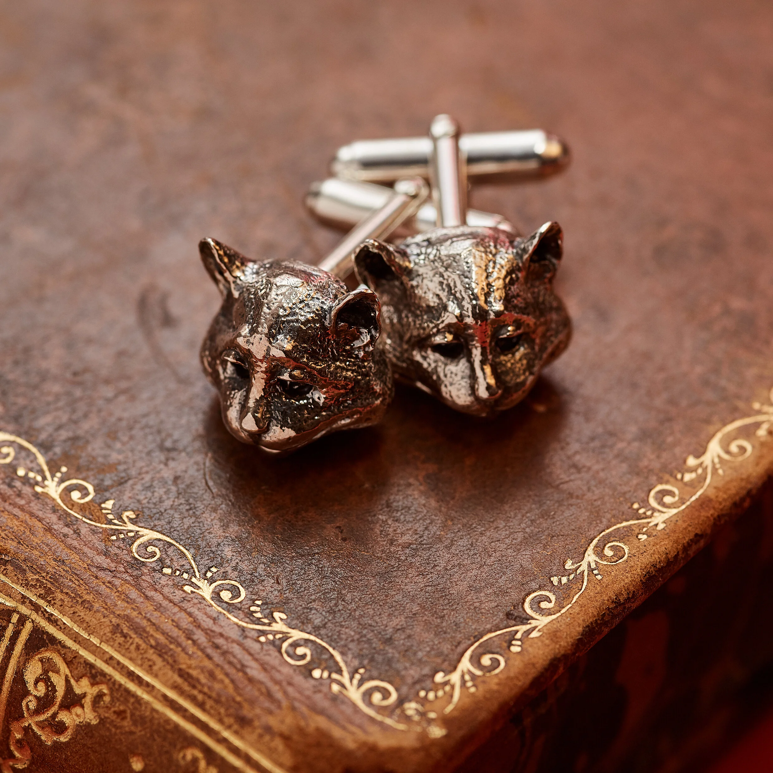 Cheshire Cat Face Cufflinks