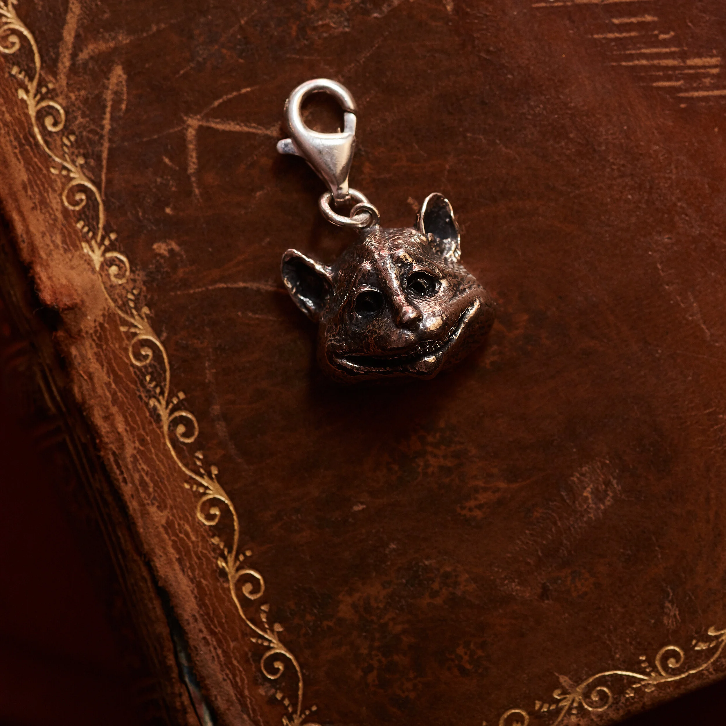 Cheshire Cat Face Charm
