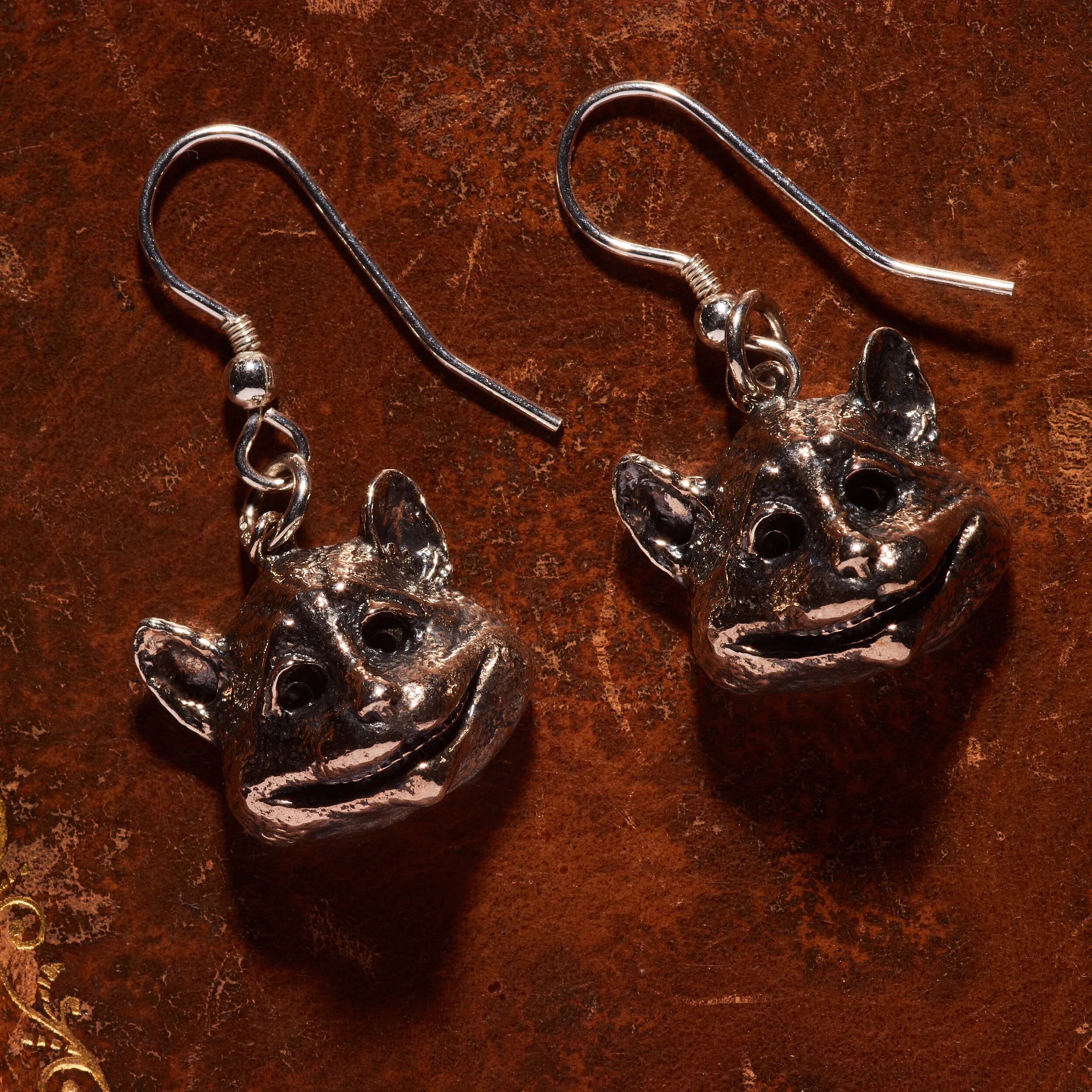 Cheshire Cat Face Earrings