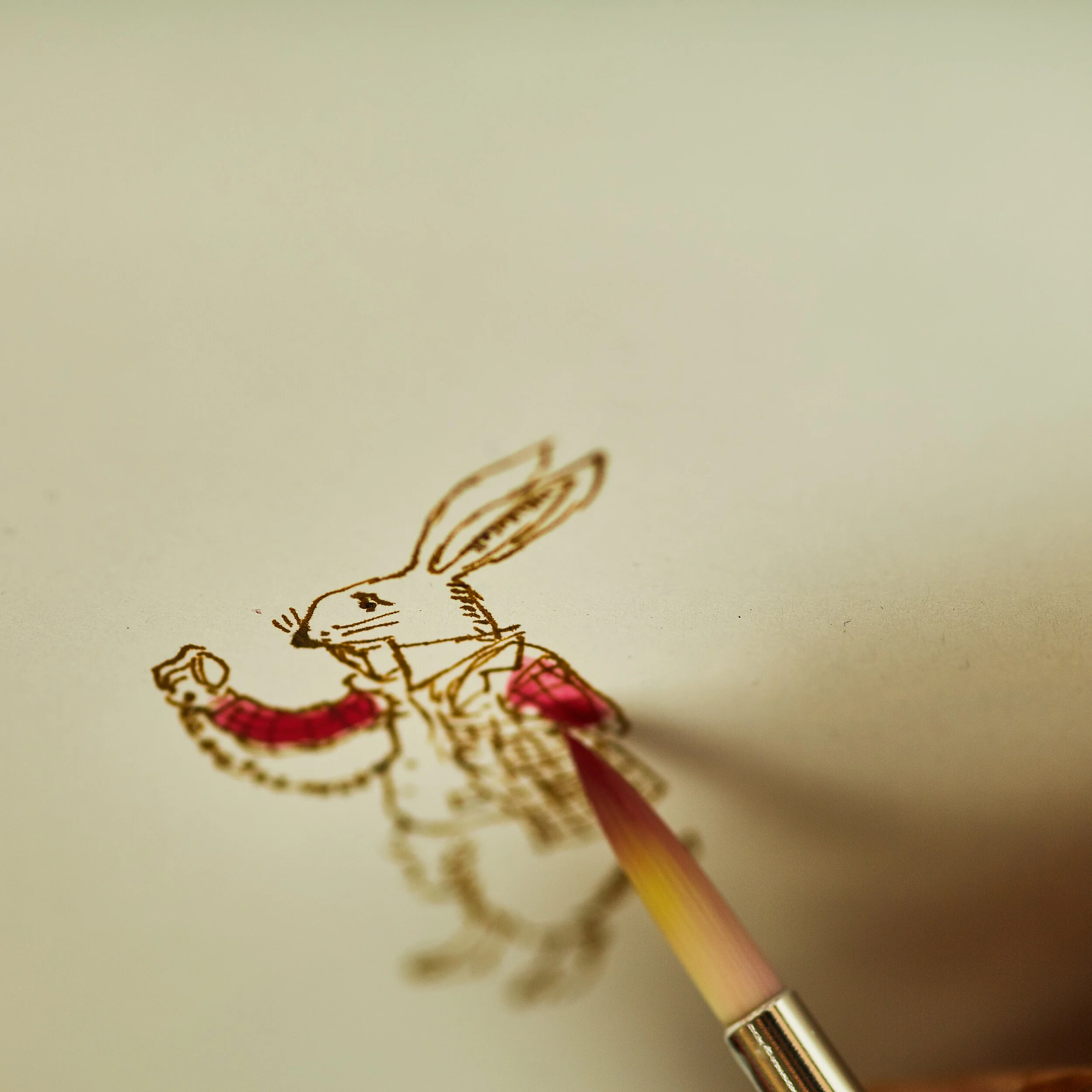 White Rabbit Drawing (Sketch)