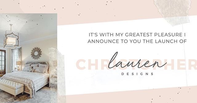 Lauren Christopher Designs has officially launched! If it were not for my family and client support, I would have never been able to achieve this dream! I am excited to take my business to the next level. We are now a full service design firm that ca