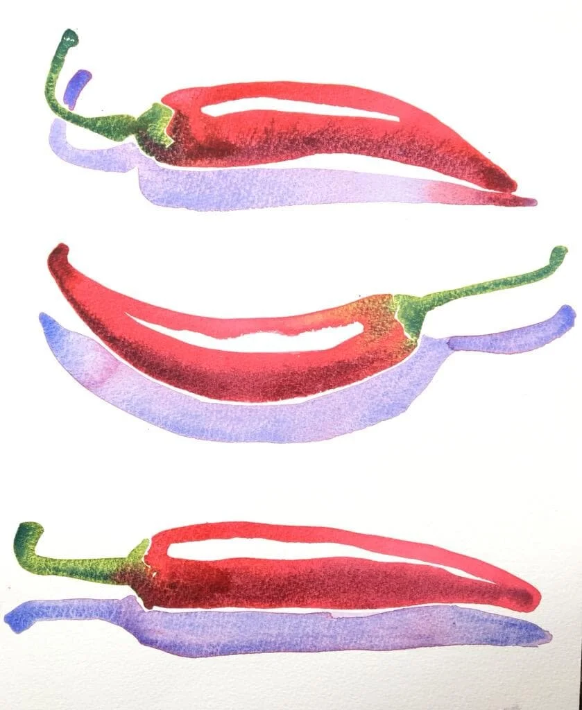 Five a Day: Fruit and Veg Watercolours DEPOSIT (Cornwall) 12th and 13th of September 2020