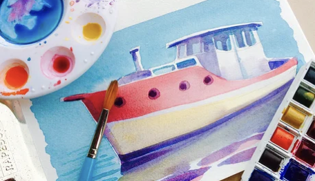 Painting and Sketching Cornish Boats
