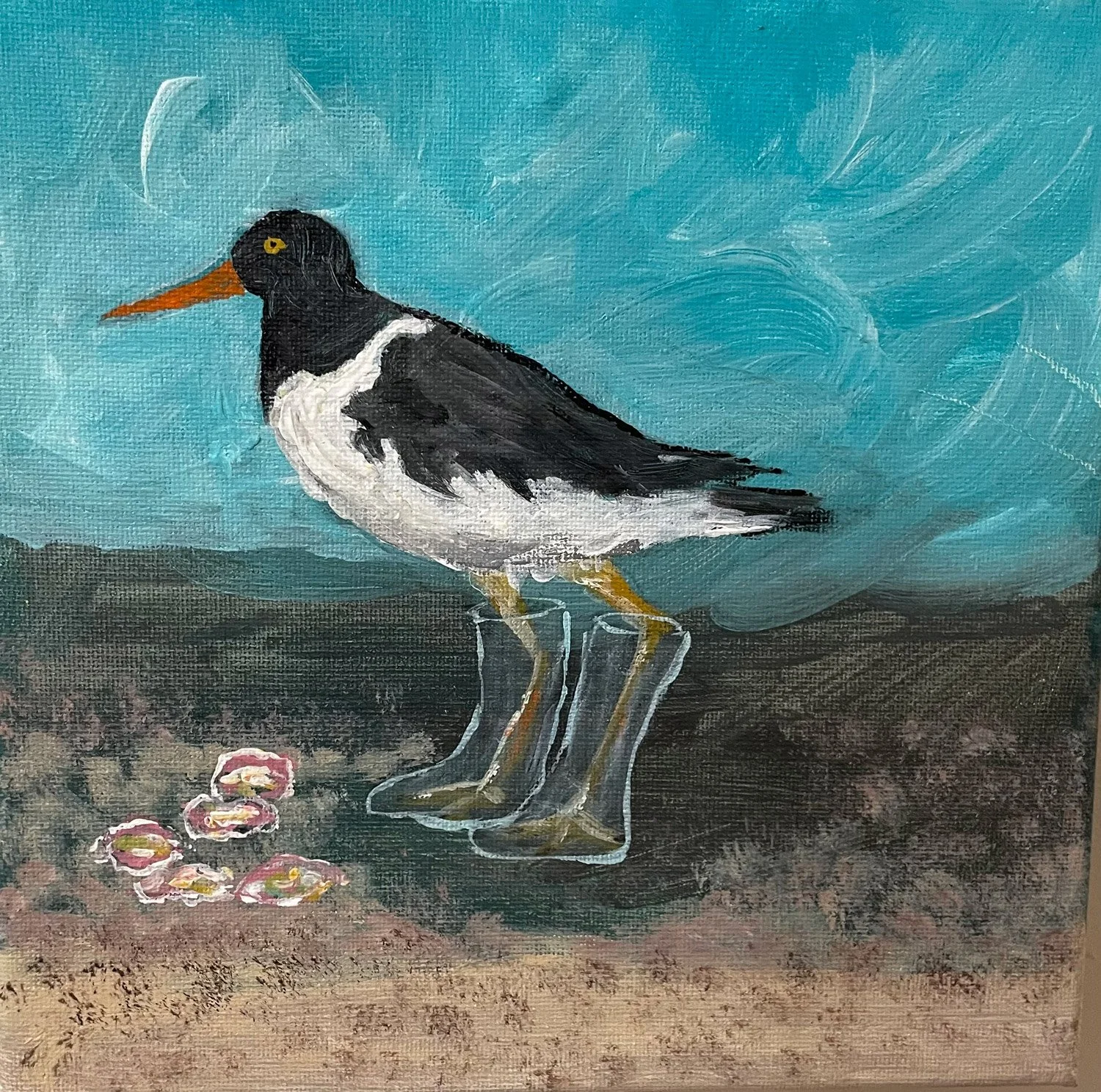 Wearing His Boots - Oyster Catcher - AVAILABLE
