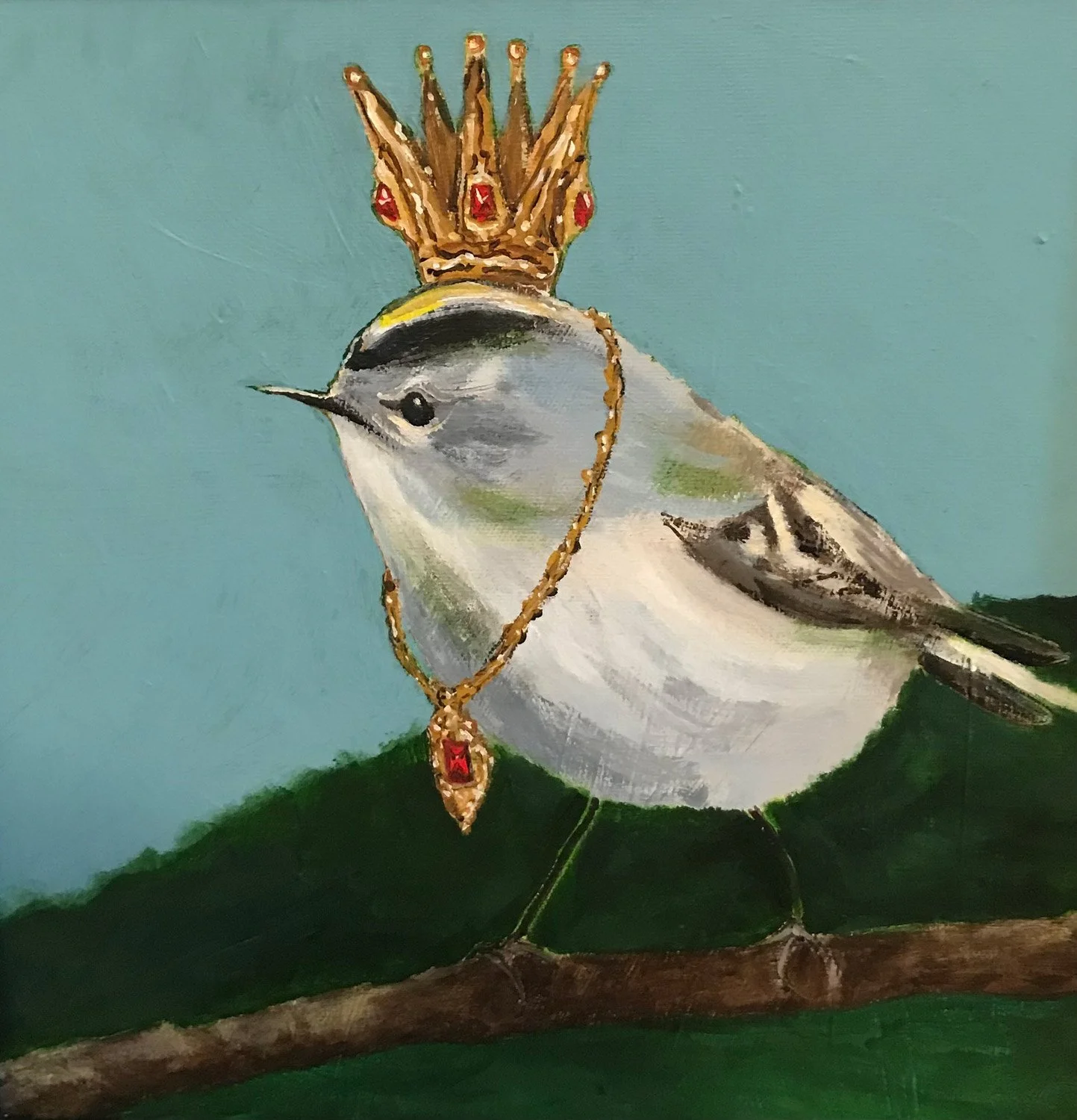Little Prince - Gold Crowned Kinglet - SOLD