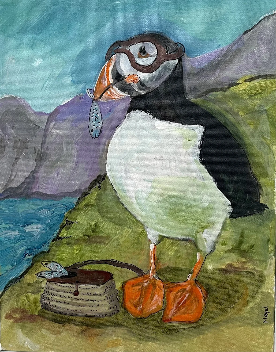Needs a Mint - Puffin - SOLD
