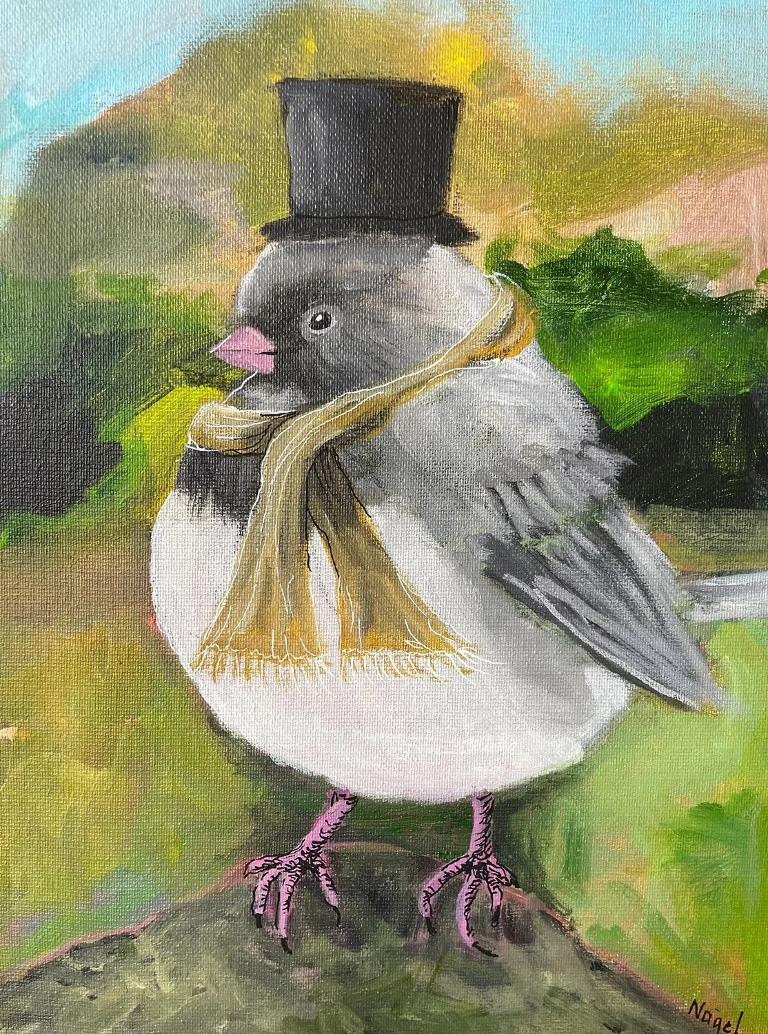 Out to Dinner - Junco - SOLD