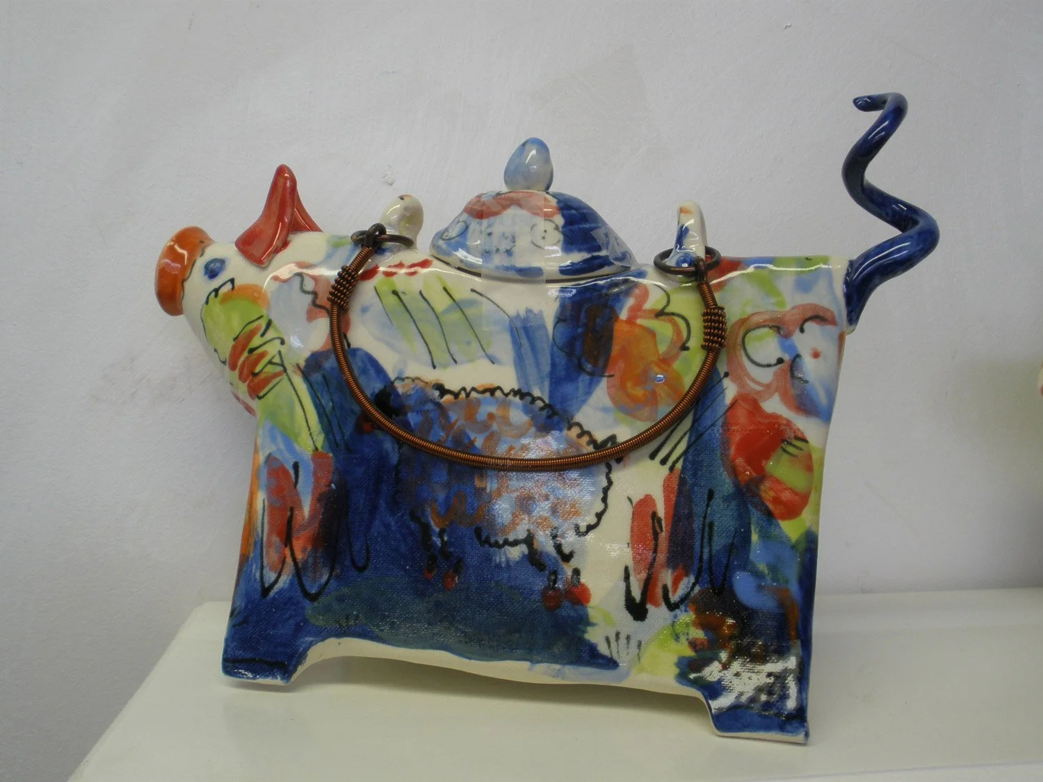 Funky Teapot - SOLD