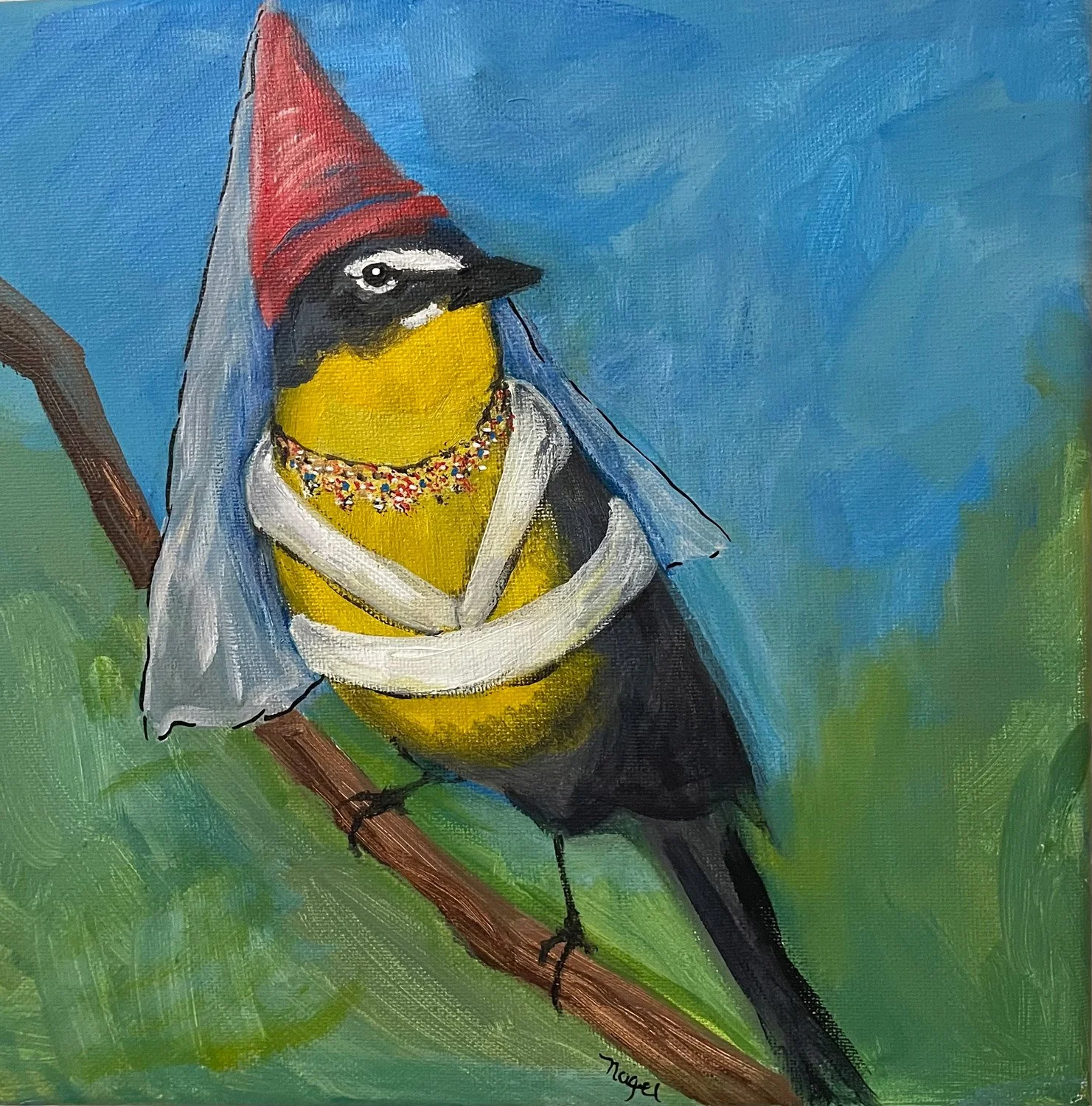 A Lady - Warbler - SOLD