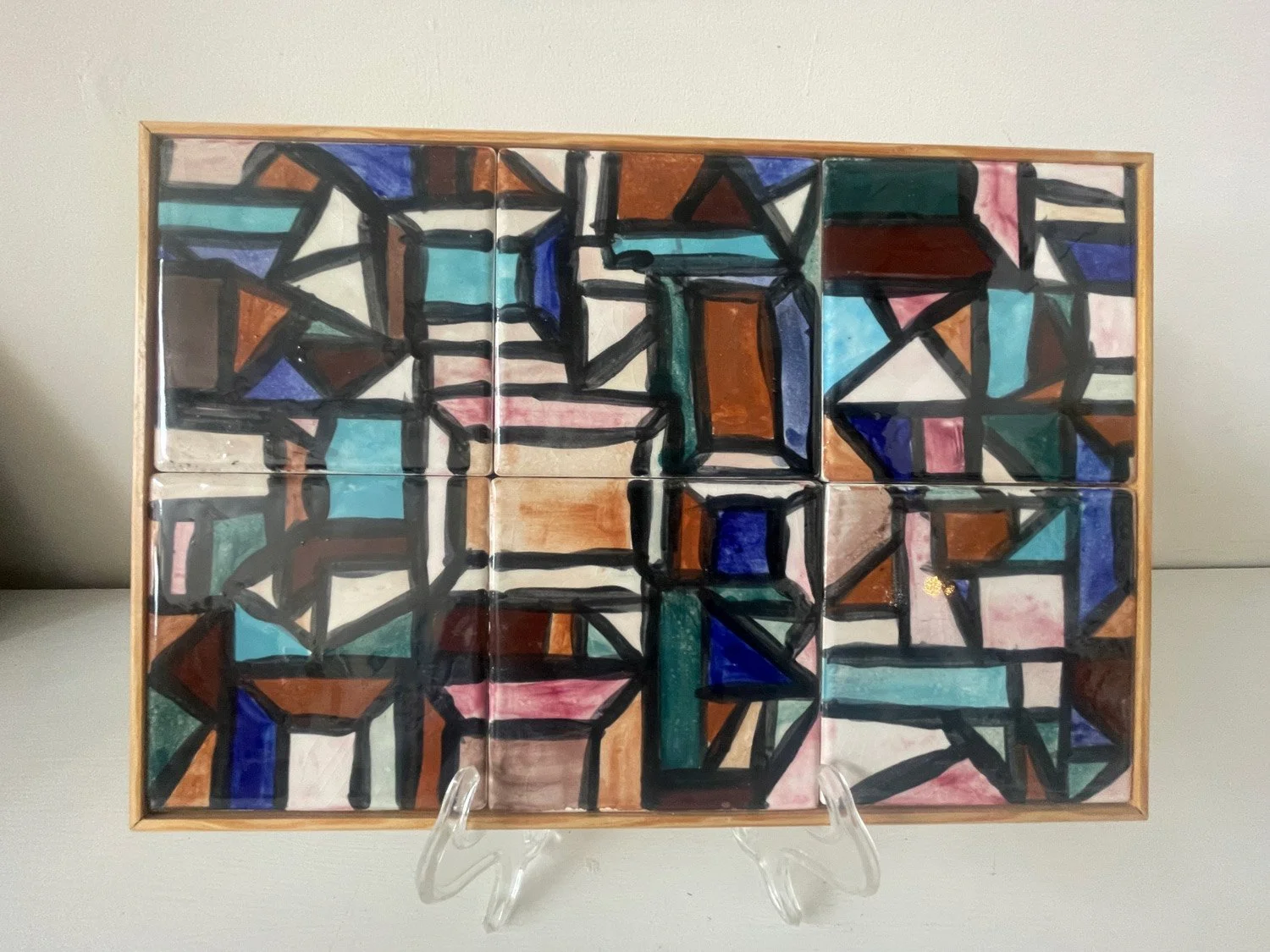 Stained Glass LIke - Glazed Painted Tiles - AVALABLE