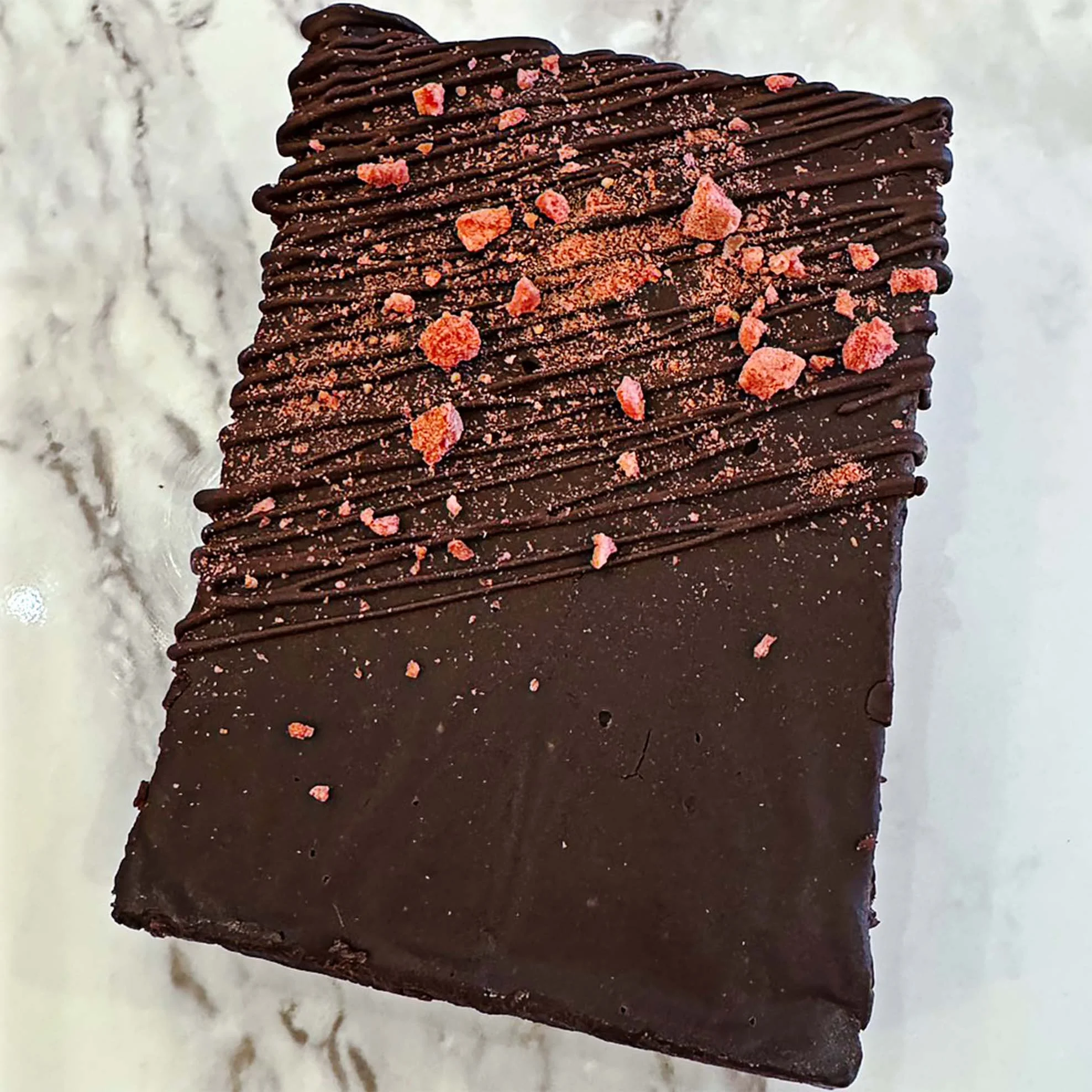 Valentine's Ganache Brownies