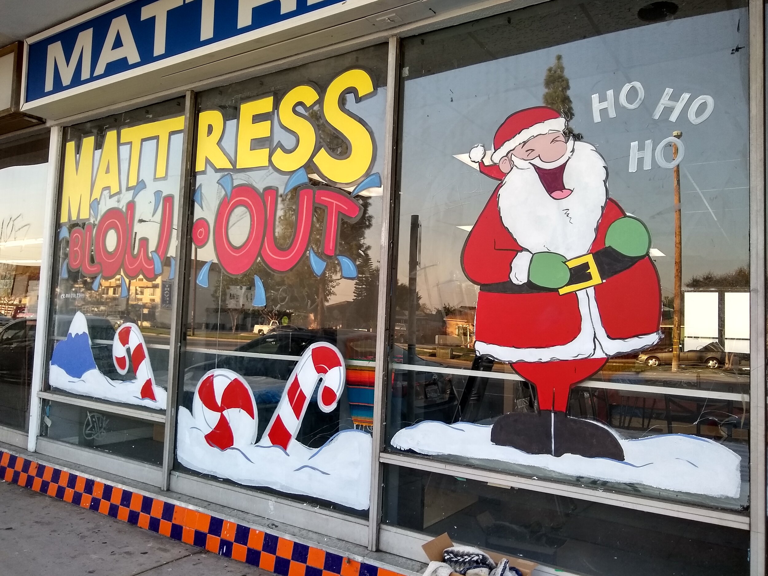 Christmas Window Painting by Pixeldorian