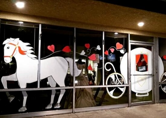 Valentine's Day Window Painting by Pixeldorian